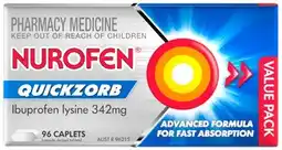 Amcal Pharmacies Nurofen Quickzorb 96 Caplets offer