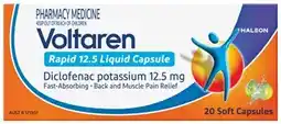 Amcal Pharmacies Voltaren Rapid 12.5mg 20 Liquid Capsules offer