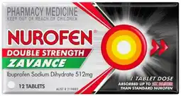 Amcal Pharmacies Nurofen Double Strength Zavance 512mg 12 Tablets offer