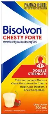 Amcal Pharmacies Bisolvon Chesty Forte Double Strength Oral Liquid 200mL offer