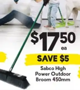 Drakes Sabco High Power Outdoor Broom offer