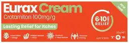 Amcal Pharmacies Eurax Cream For Itches 10% 20g offer