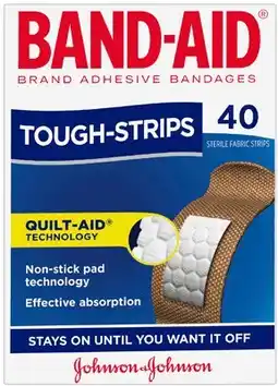 Amcal Pharmacies Band-Aid Tough-Strips 40 Pack offer