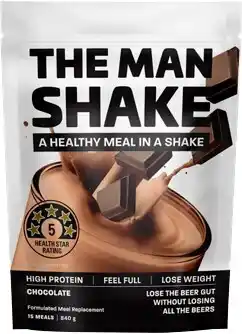 Amcal Pharmacies The Man Shake Chocolate Flavour 840g offer