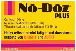Amcal Pharmacies No Doz Plus 24 Tablets offer