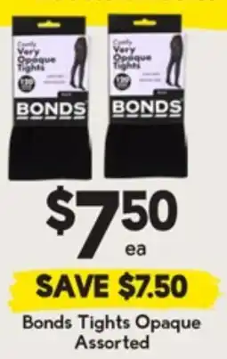 Drakes Bonds Tights Opaque Assorted offer