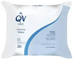 Amcal Pharmacies QV Face Cleansing Wipes 25 Pack offer