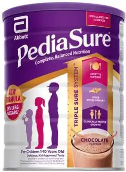 Amcal Pharmacies NEW Pediasure Chocolate Flavour Powder 850g offer