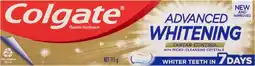 Amcal Pharmacies Colgate Advanced Whitening Tartar Control Toothpaste 115g offer