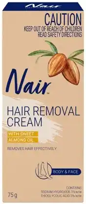 Amcal Pharmacies Nair Hair Removal Cream Body & Face 75g offer