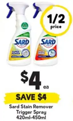 Drakes Sard Stain Remover Trigger Spray offer