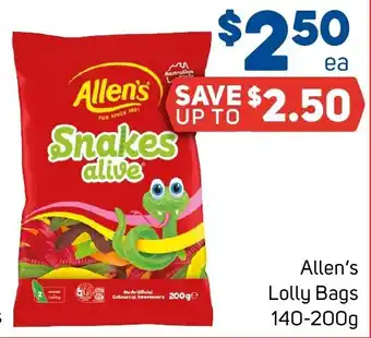 Foodland Allen's Lolly Bags offer