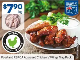 Foodland Chicken V Wings Tray Pack offer