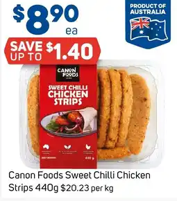 Foodland Canon Foods Sweet Chilli Chicken Strips offer