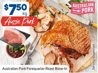 Foodland Australian Pork Forequarter Roast Bone-In offer