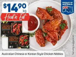Foodland Australian Chinese or Korean Style Chicken Nibbles offer