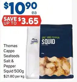 Foodland Thomas Cappo Seafoods Salt & Pepper Squid offer