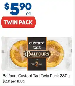 Foodland Balfours Custard Tart Twin Pack offer