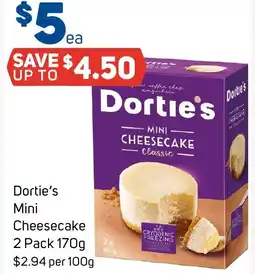 Foodland Dortie's Mini Cheesecake offer