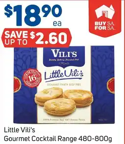 Foodland Little Vili's Gourmet Cocktail Range offer