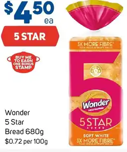 Foodland Wonder 5 Star Bread offer