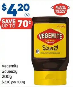 Foodland Vegemite Squeezy offer