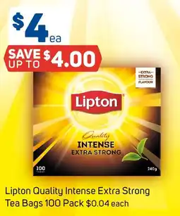 Foodland Lipton Quality Intense Extra Strong Tea Bags offer