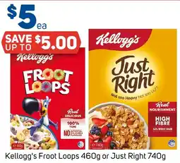 Foodland Kellogg's Froot Loops or Just Right offer