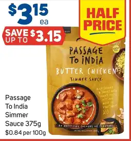Foodland Passage To India Simmer Sauce offer