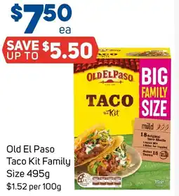 Foodland Old El Paso Taco Kit Family Size offer