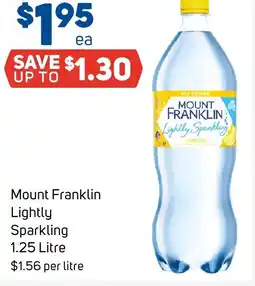 Foodland Mount Franklin Lightly Sparkling offer