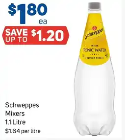 Foodland Schweppes Mixers offer
