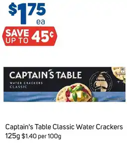 Foodland Captain's Table Classic Water Crackers offer
