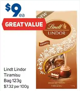 Foodland Lindt Lindor Tiramisu Bag offer