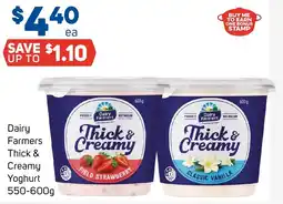 Foodland Dairy Farmers Thick & Creamy Yoghurt offer