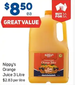 Foodland Nippy's Orange Juice offer