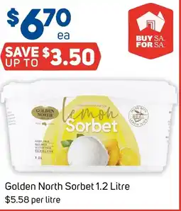 Foodland Golden North Sorbet offer