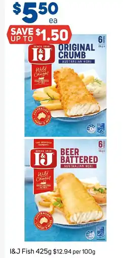 Foodland I&J Fish offer