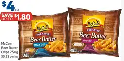 Foodland McCain Beer Batter Chips offer