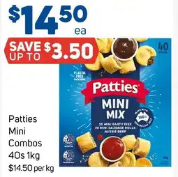 Foodland Patties Mini Combos 40s offer