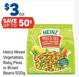 Foodland Heinz Mixed Vegetables, Baby Peas or Broad Beans offer