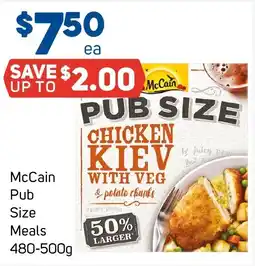 Foodland McCain Pub Size Meals offer