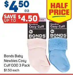 Foodland Bonds Baby Newbies Cosy Cuff 000 offer