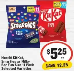 IGA Nestlé KitKat, Smarties or Milky Bar Fun Size Selected Varieties offer