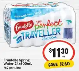 IGA Frantelle Spring Water offer