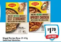 IGA Maggi Recipe Base Selected Varieties offer