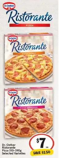 IGA Dr. Oetker Ristorante Pizza Selected Varieties offer