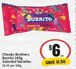 IGA Cheeky Brothers Burrito Selected Varieties offer