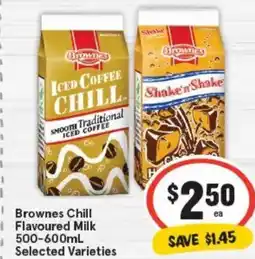 IGA Brownes Chill Flavoured Milk Selected Varieties offer