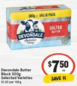 IGA Devondale Butter Block Selected Varieties offer
